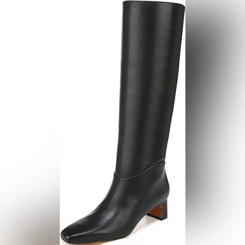 Vince. Knee High Boot, Black, BRAND NEW